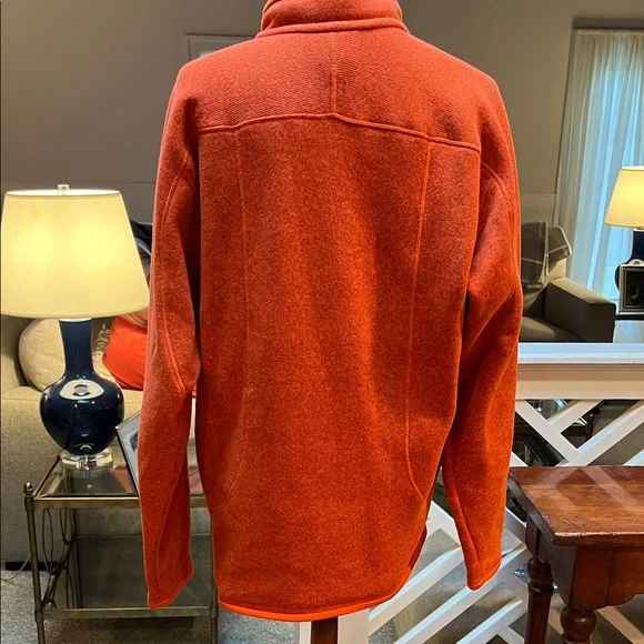 Patagonia Vibrant Orange Fleece Pullover - Picture 3 of 4